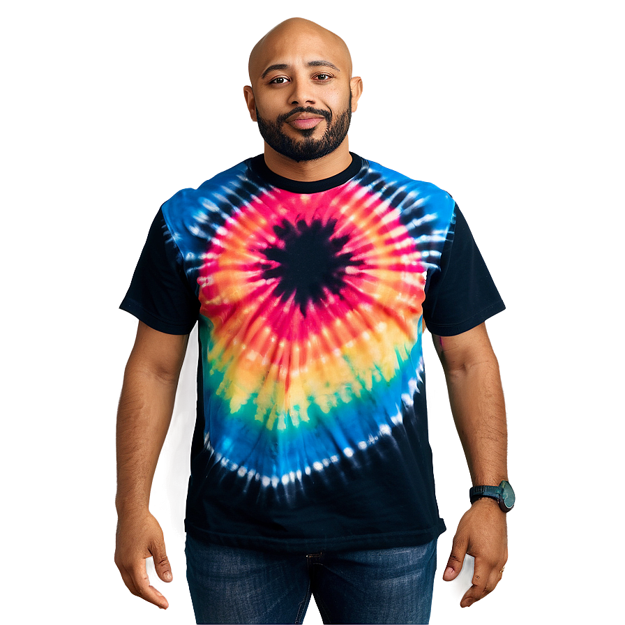 Handmade Tie Dye Tee Png 06282024 PNG image