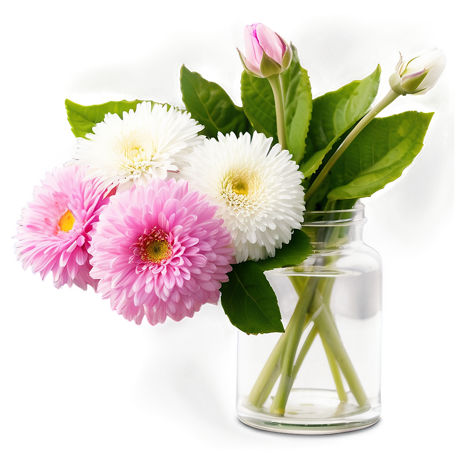 Handpicked Flowers In Vase Png 06272024 PNG image