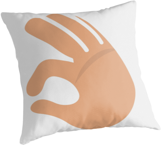 Handprint Design Cushion PNG image