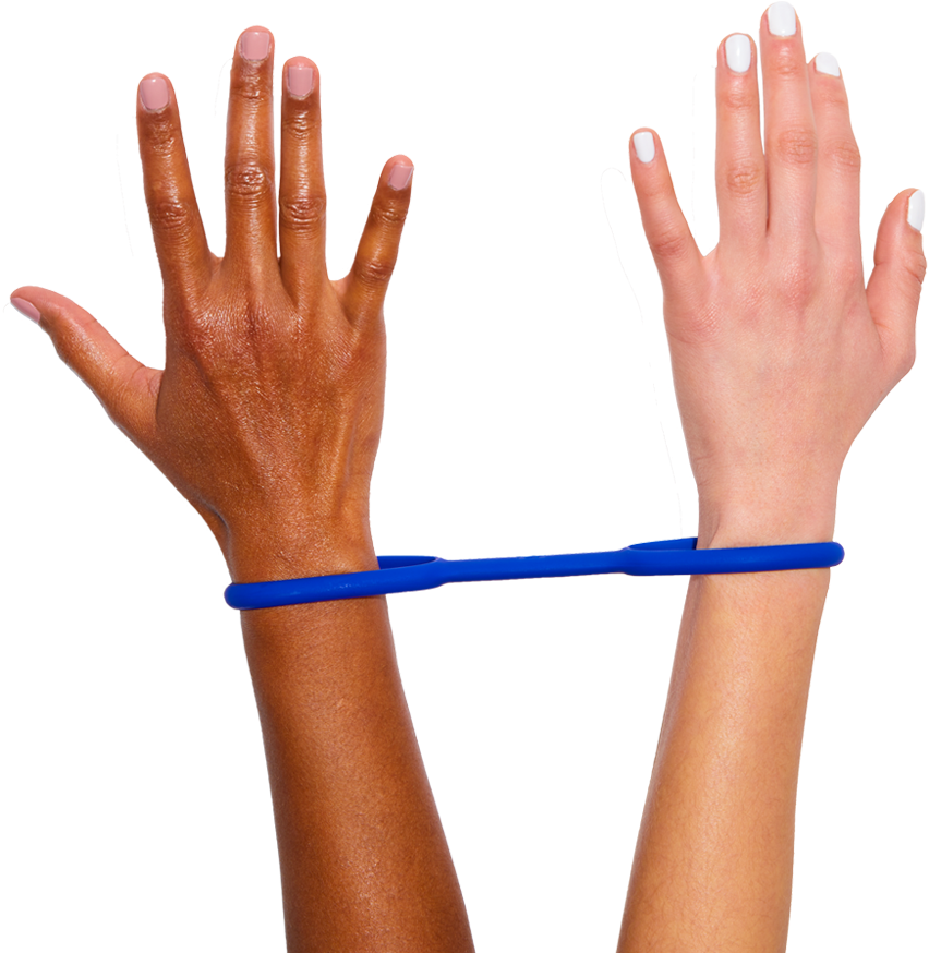 Hands Bound With Plastic Tie PNG image