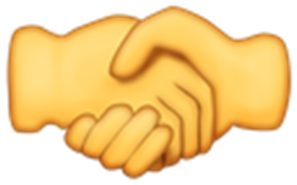 Handshake Emoji Illustration PNG image