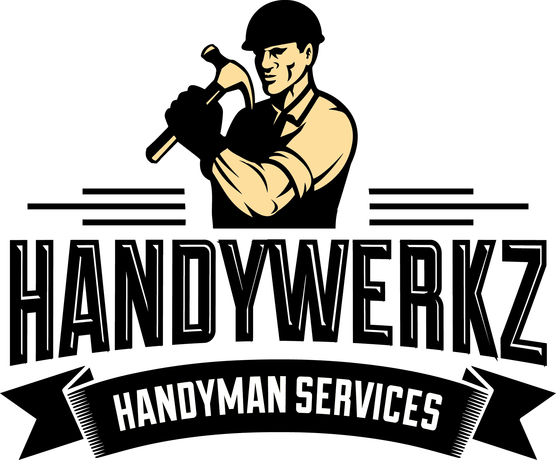 Handyman Logowith Hammer PNG image