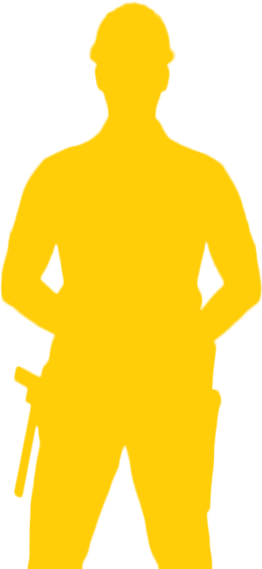 Handyman Silhouettewith Tools PNG image