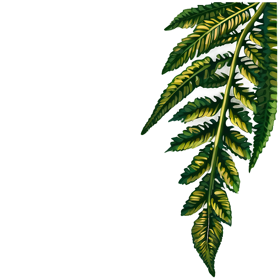 Hanging Fern Leaf Decoration Png 06282024 PNG image