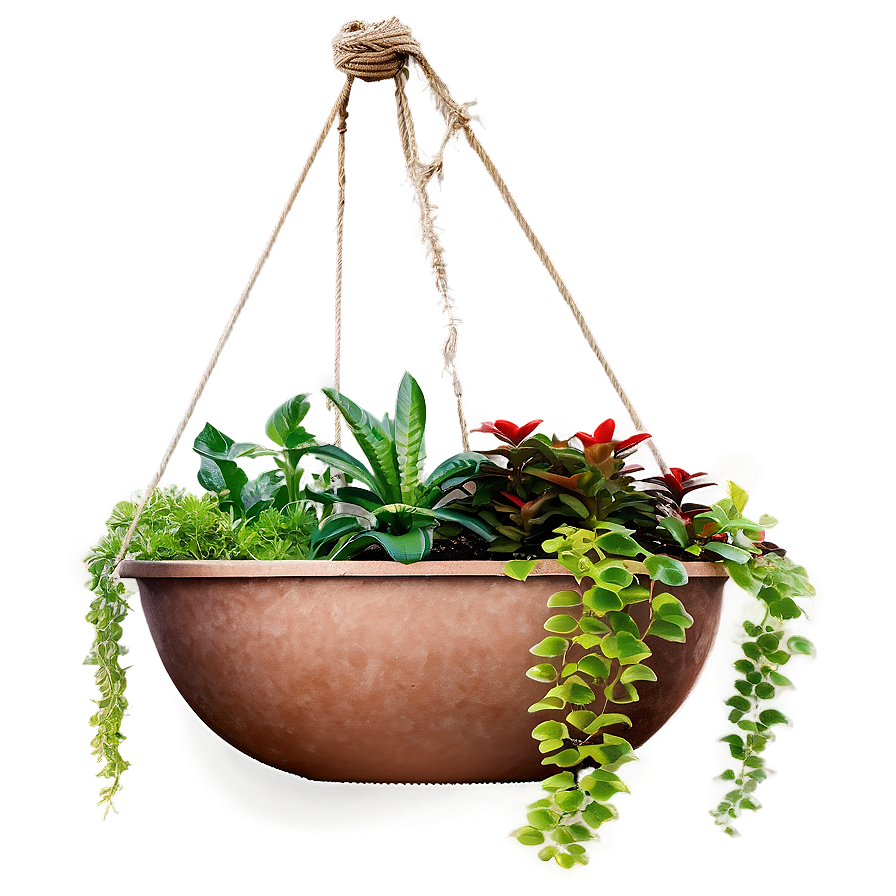 Hanging Plant Terrace Png 05252024 PNG image