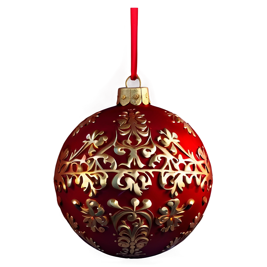 Hanging Red Ornament Png 36 PNG image