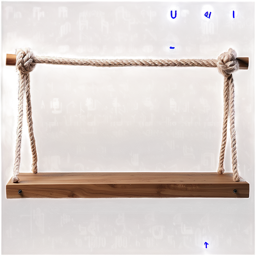 Hanging Rope Wall Shelf Png 96 PNG image