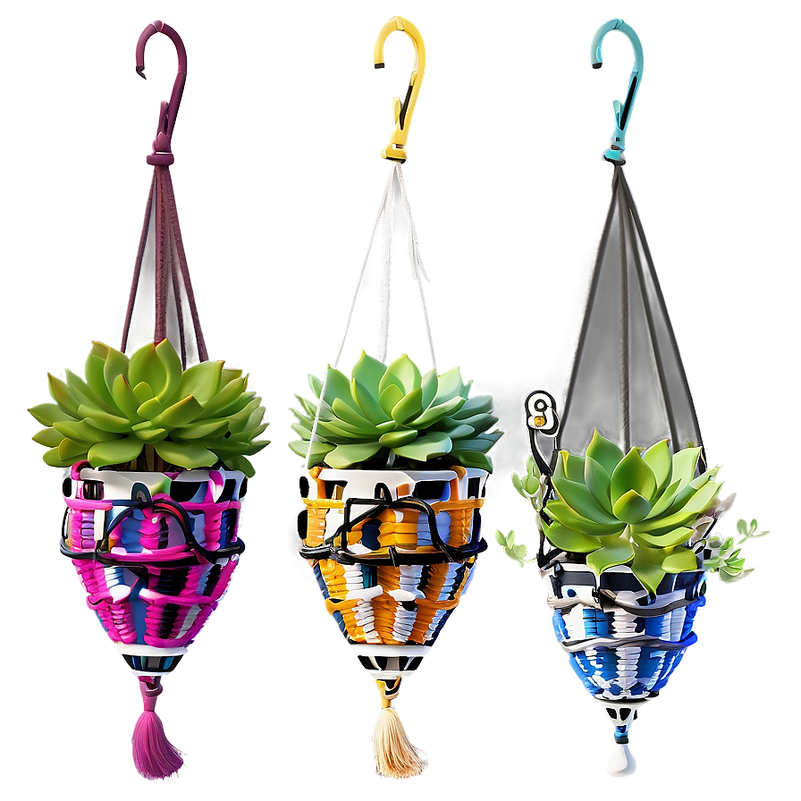 Hanging Succulent Baskets Png 06212024 PNG image