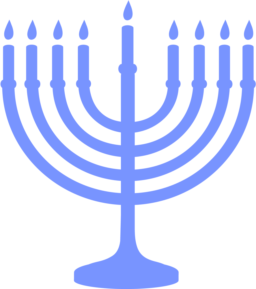 Hanukkah Menorah Graphic PNG image