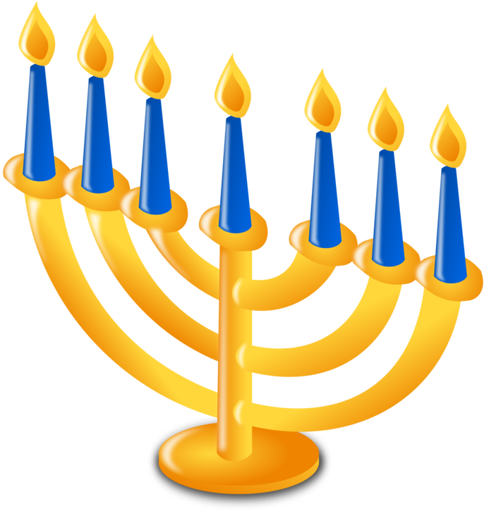 Hanukkah Menorah Illustration PNG image