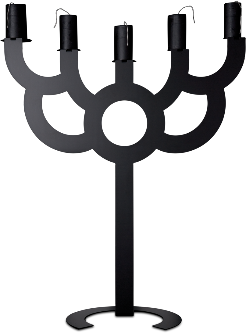 Hanukkah Menorah Silhouette PNG image