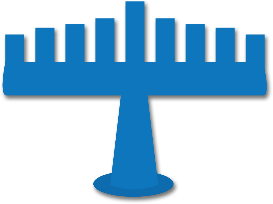 Hanukkah Menorah Vector Illustration PNG image