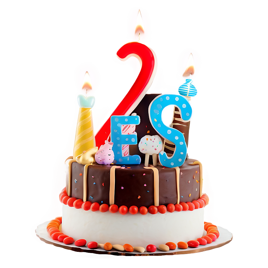 Happy 2nd Birthday Cake Png 06262024 PNG image