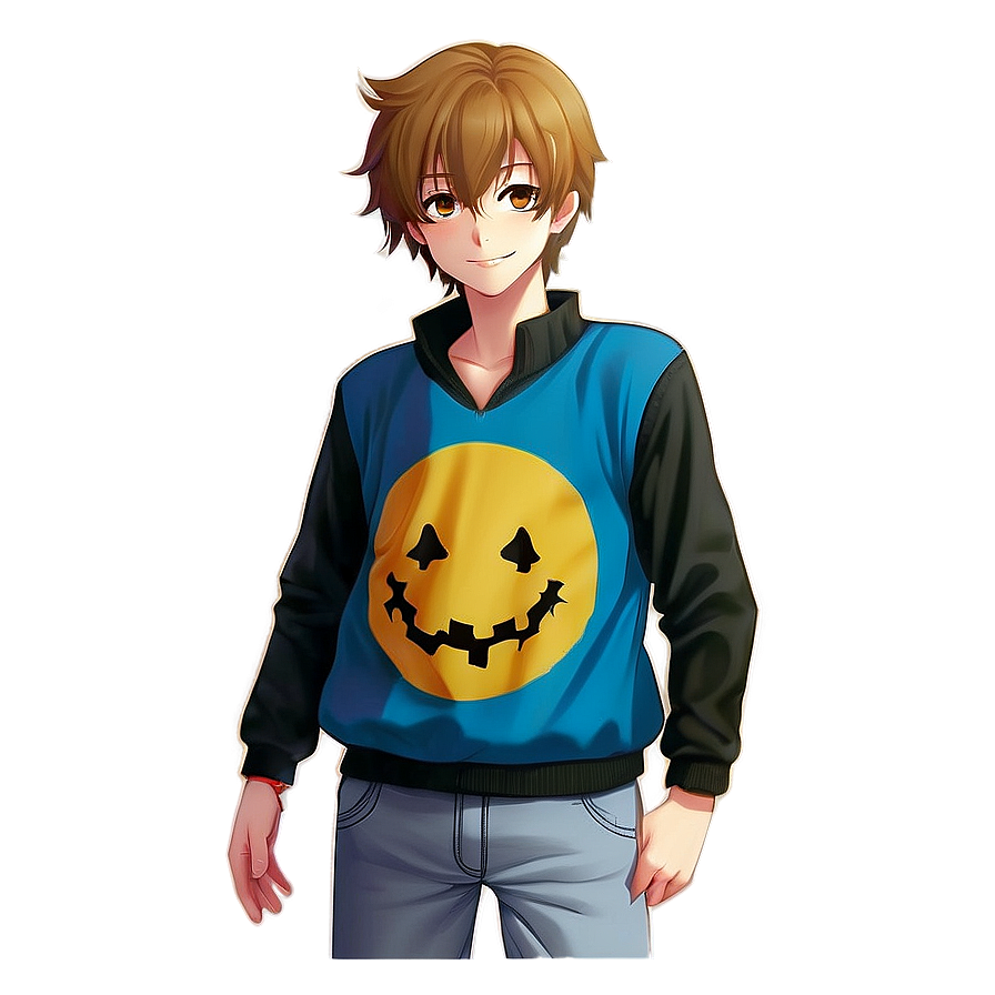 Happy Anime Boy Png Hlb37 PNG image