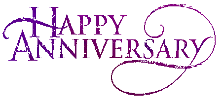 Happy Anniversary Calligraphy PNG image