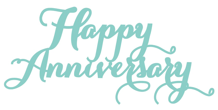 Happy Anniversary Calligraphy PNG image