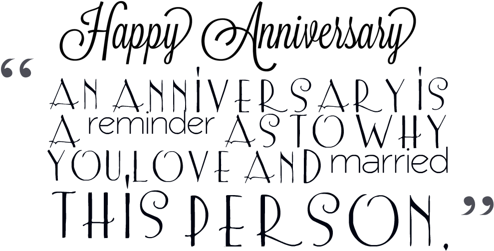 Happy Anniversary Love Reminder Quote PNG image