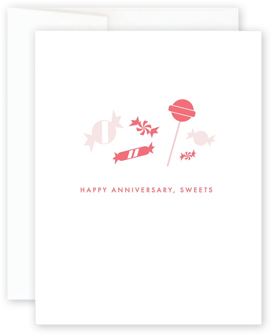 Happy Anniversary Sweets Card PNG image