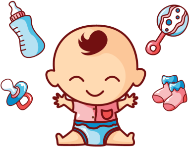 Happy Babyand Accessories PNG image