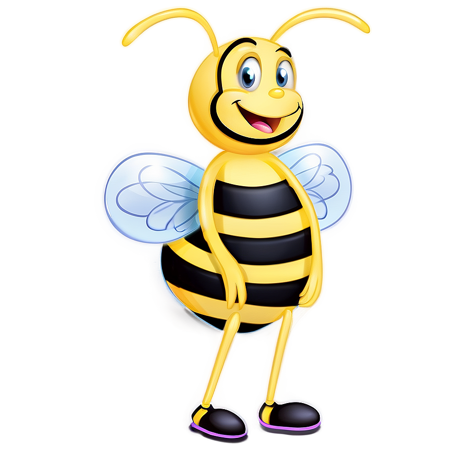 Happy Bee Illustration Png Ymt88 PNG image