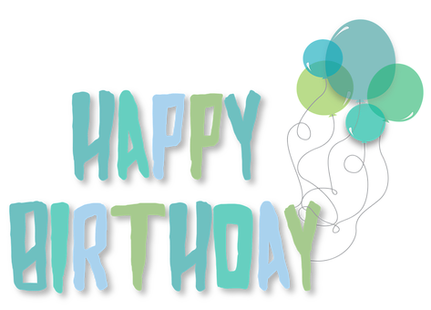 Happy Birthday Balloons Graphic PNG image