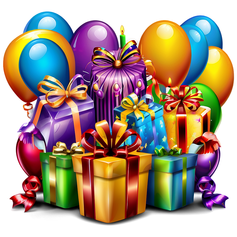 Happy Birthday Party Decorations Png Gwq40 PNG image
