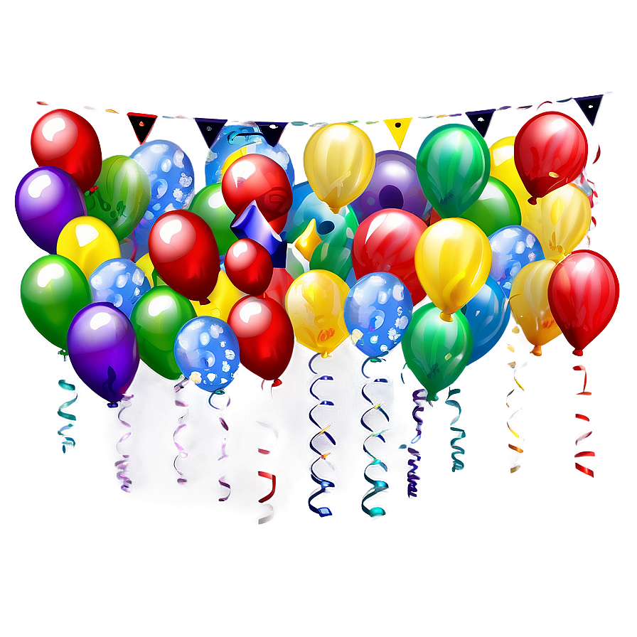 Happy Birthday Party Lights Png 05032024 PNG image