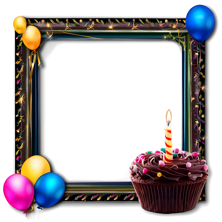 Happy Birthday Photo Frame Png Wam PNG image