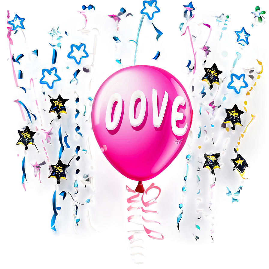 Happy Birthday Pink Balloons Png 06122024 PNG image