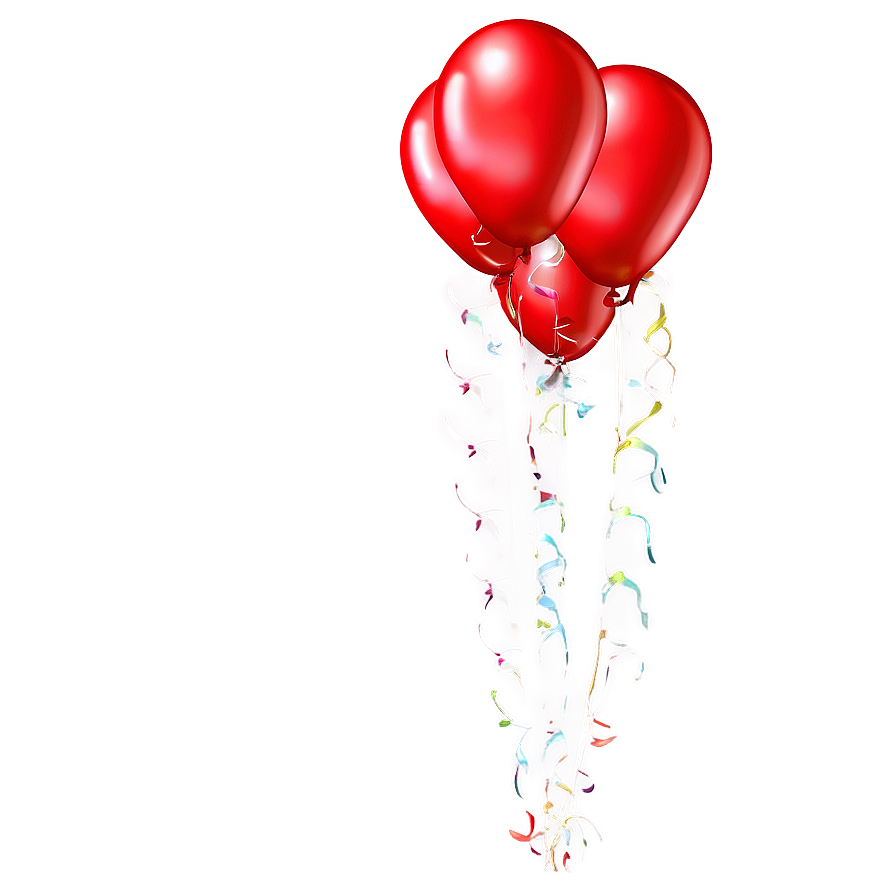 Happy Birthday Red Balloons Png 53 PNG image