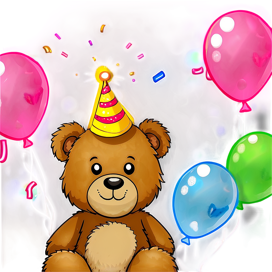 Happy Birthday Teddy Bear Png 19 PNG image