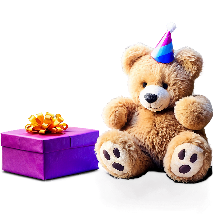 Happy Birthday Teddy Bear Png Qit21 PNG image