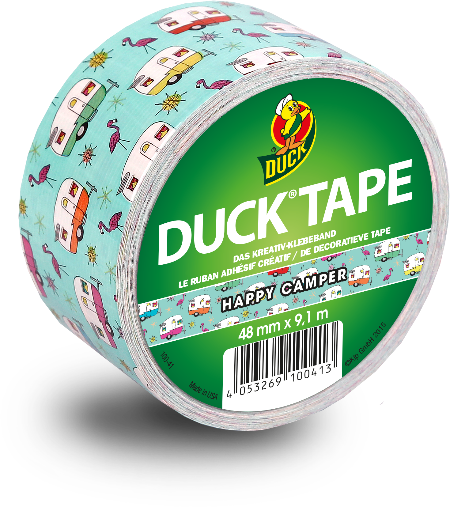 Happy Camper Printed Duct Tape Roll PNG image