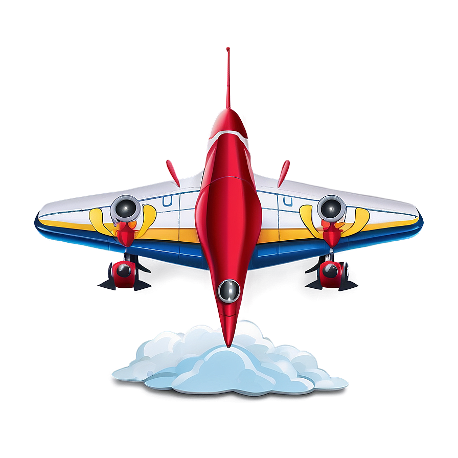 Happy Cartoon Airplane Png 06262024 PNG image