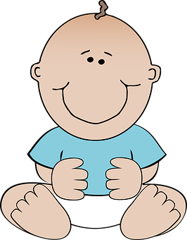 Happy Cartoon Baby PNG image