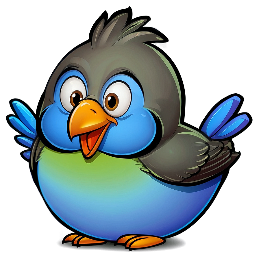 Happy Cartoon Bird Png Cse PNG image