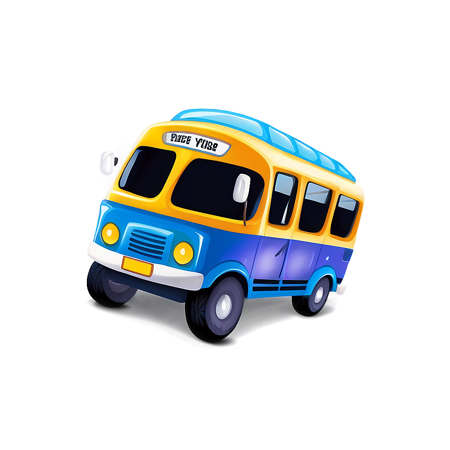 Happy Cartoon Bus Clipart Png 06272024 PNG image