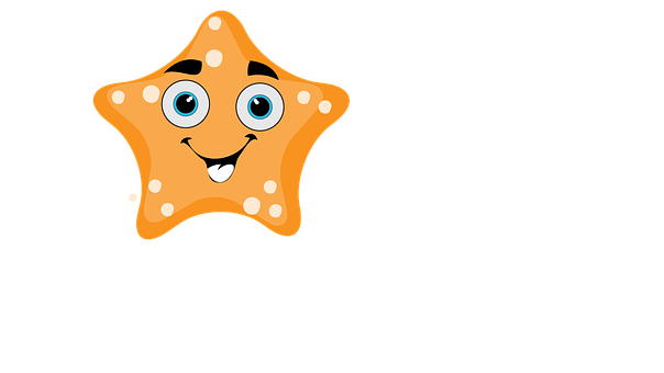 Happy Cartoon Starfish PNG image