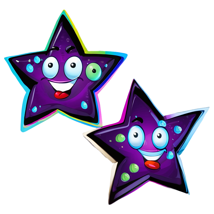 Happy Cartoon Stars Png 51 PNG image