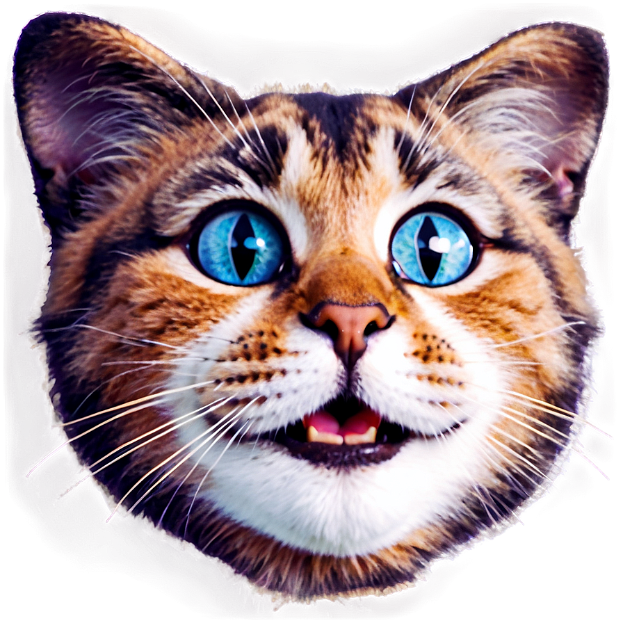 Happy Cat Face Png 95 PNG image