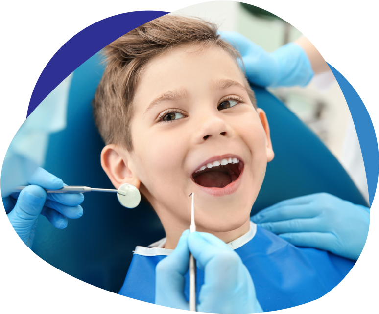 Happy Child Dental Checkup PNG image