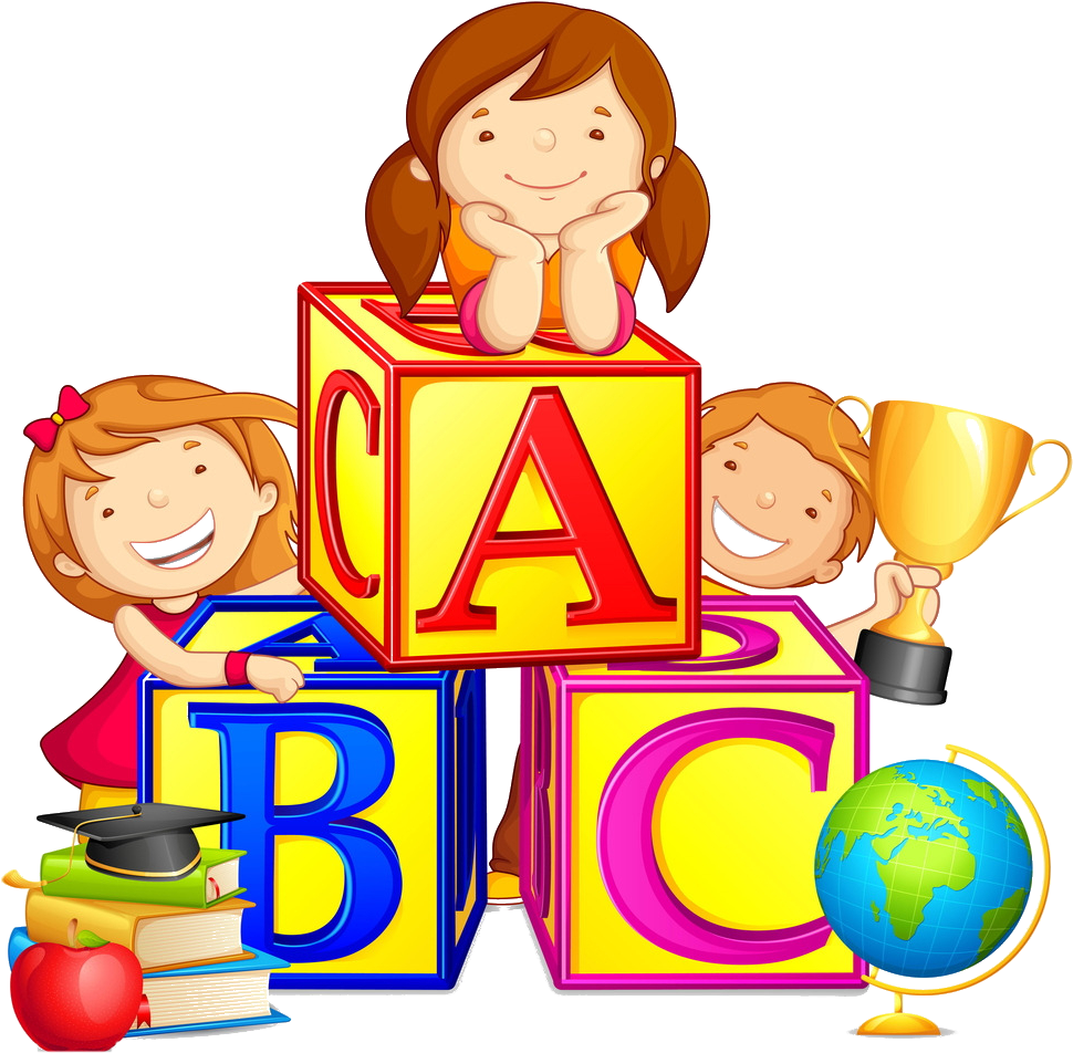 Happy Children Learning Concept PNG image