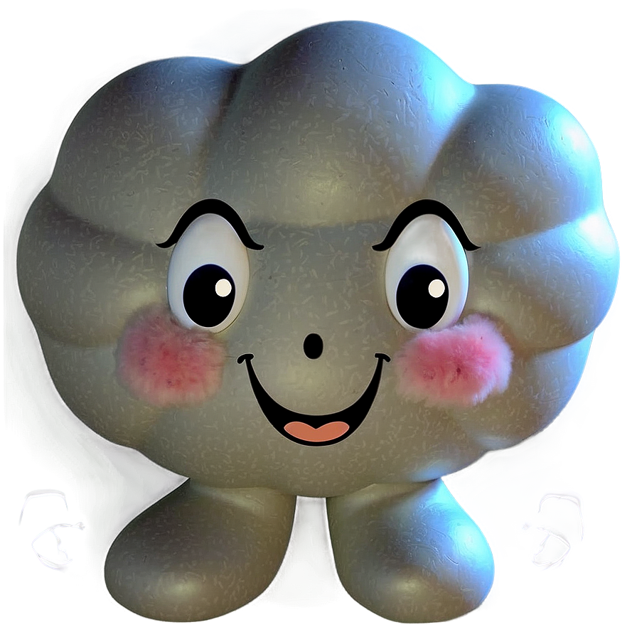 Happy Cloud Character Png 04302024 PNG image