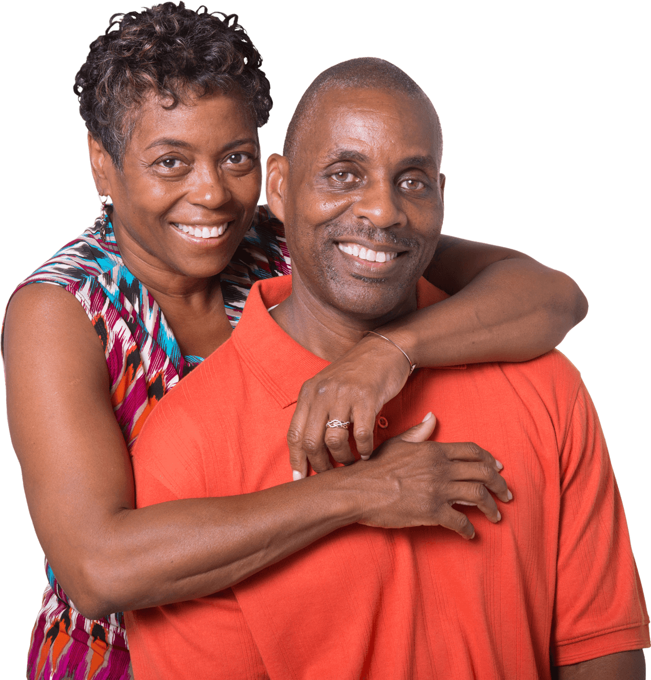 Happy Couple Embrace PNG image