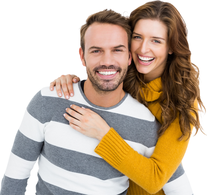 Happy Couple Embrace Smiling PNG image