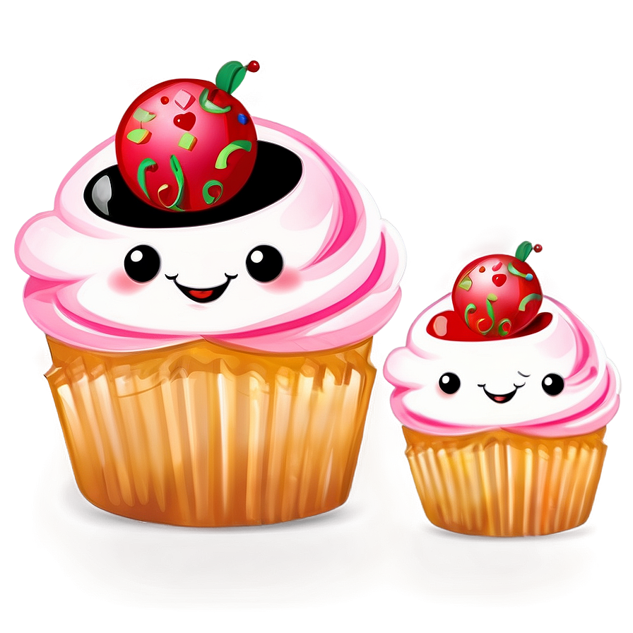 Happy Cupcake Design Png Eyq PNG image