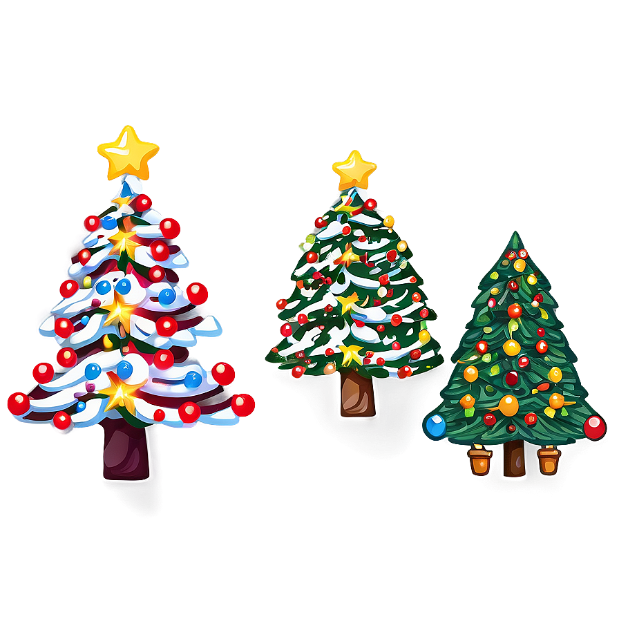 Happy Cute Christmas Tree Png 38 PNG image