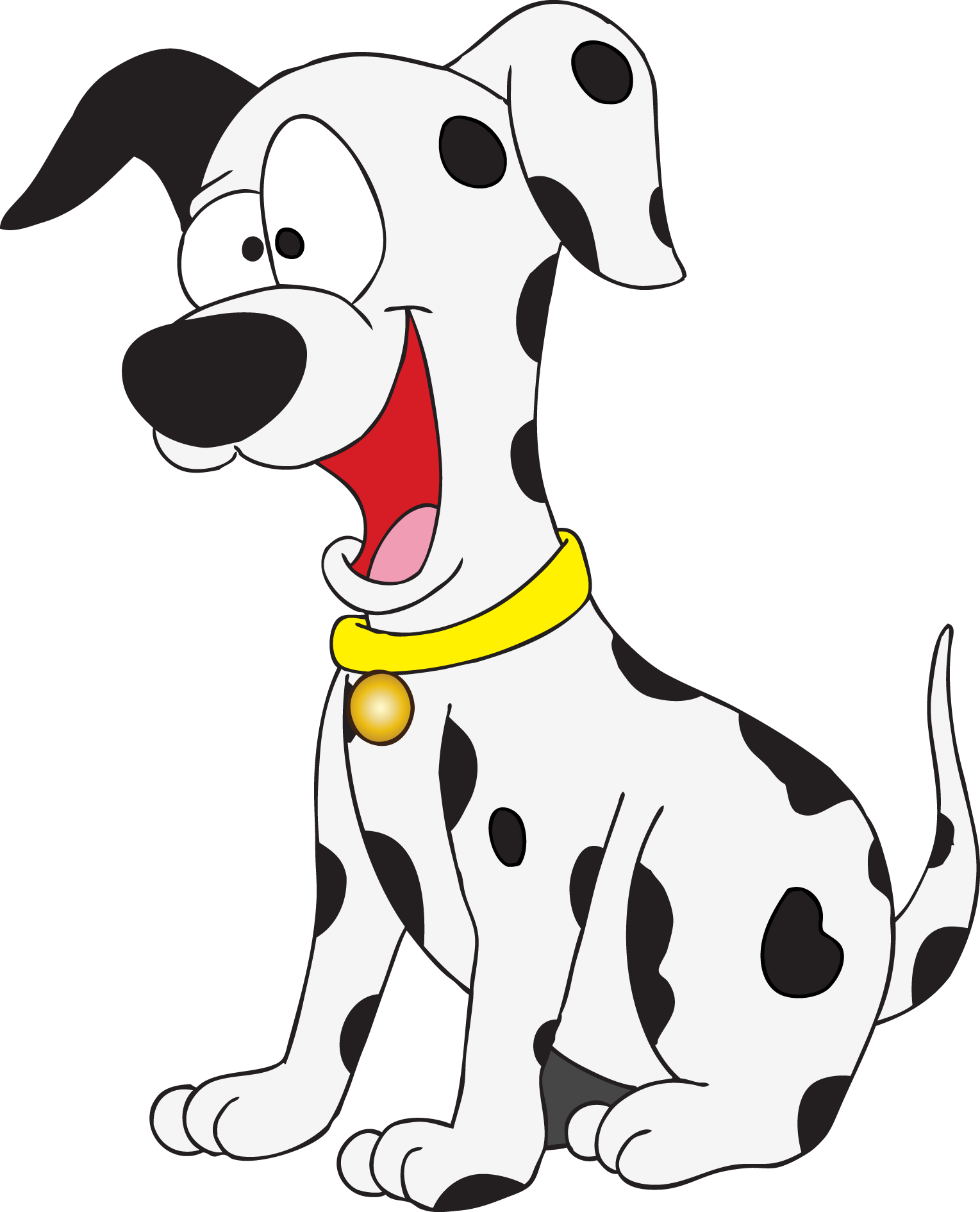 Happy Dalmatian Cartoon PNG image
