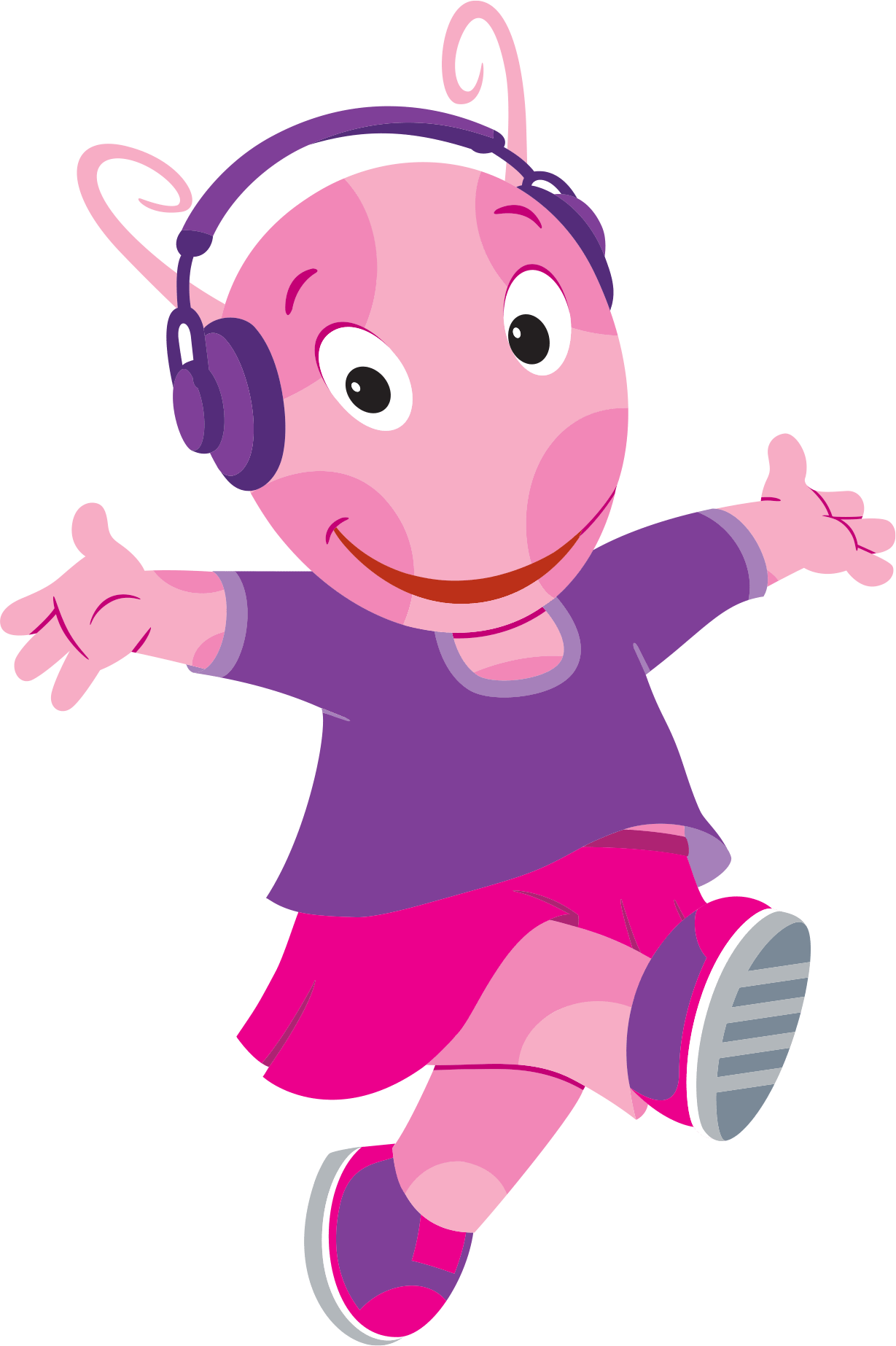 Happy Dancing Cartoon Character PNG image