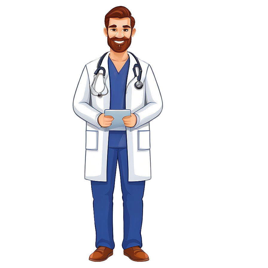 Happy Doctor Cartoon Character Png Nof73 PNG image